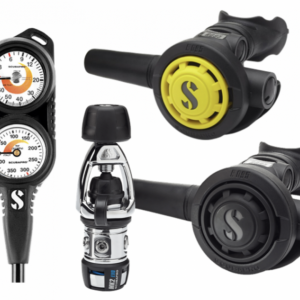 SCUBAPRO MK2 EVO SET WITH DOUBLE GAUGE